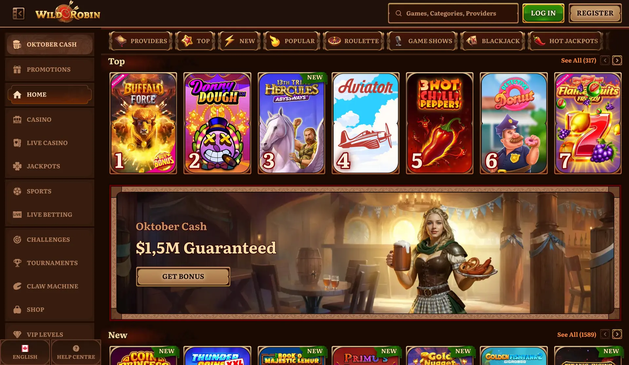 wildrobin casino Gameplay